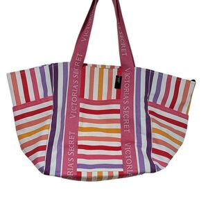 Victoria's Secret Colorful Striped Tote